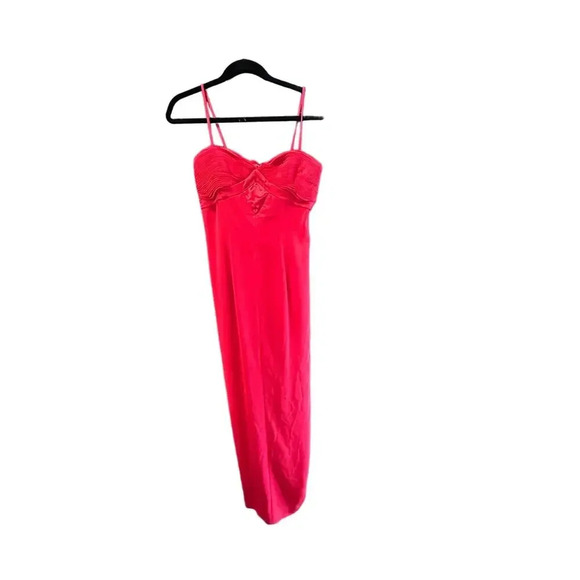 Cassandra Stone Red Evening Long Maxi Dress Size 10 - Picture 4 of 9
